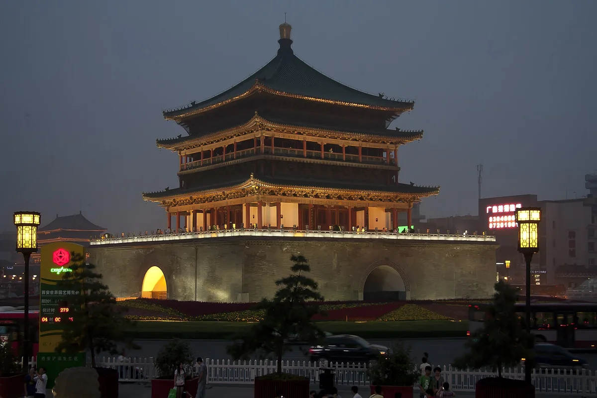 西安旅行示意